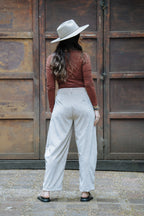 Pantalón Baggy Corduroy - Almendra