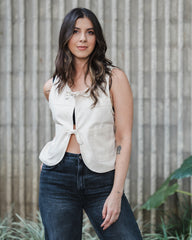 Chaleco tambo - Color Crudo