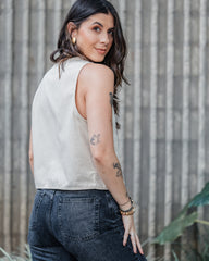 Chaleco tambo - Color Crudo