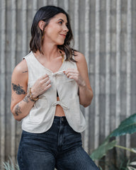 Chaleco tambo - Color Crudo