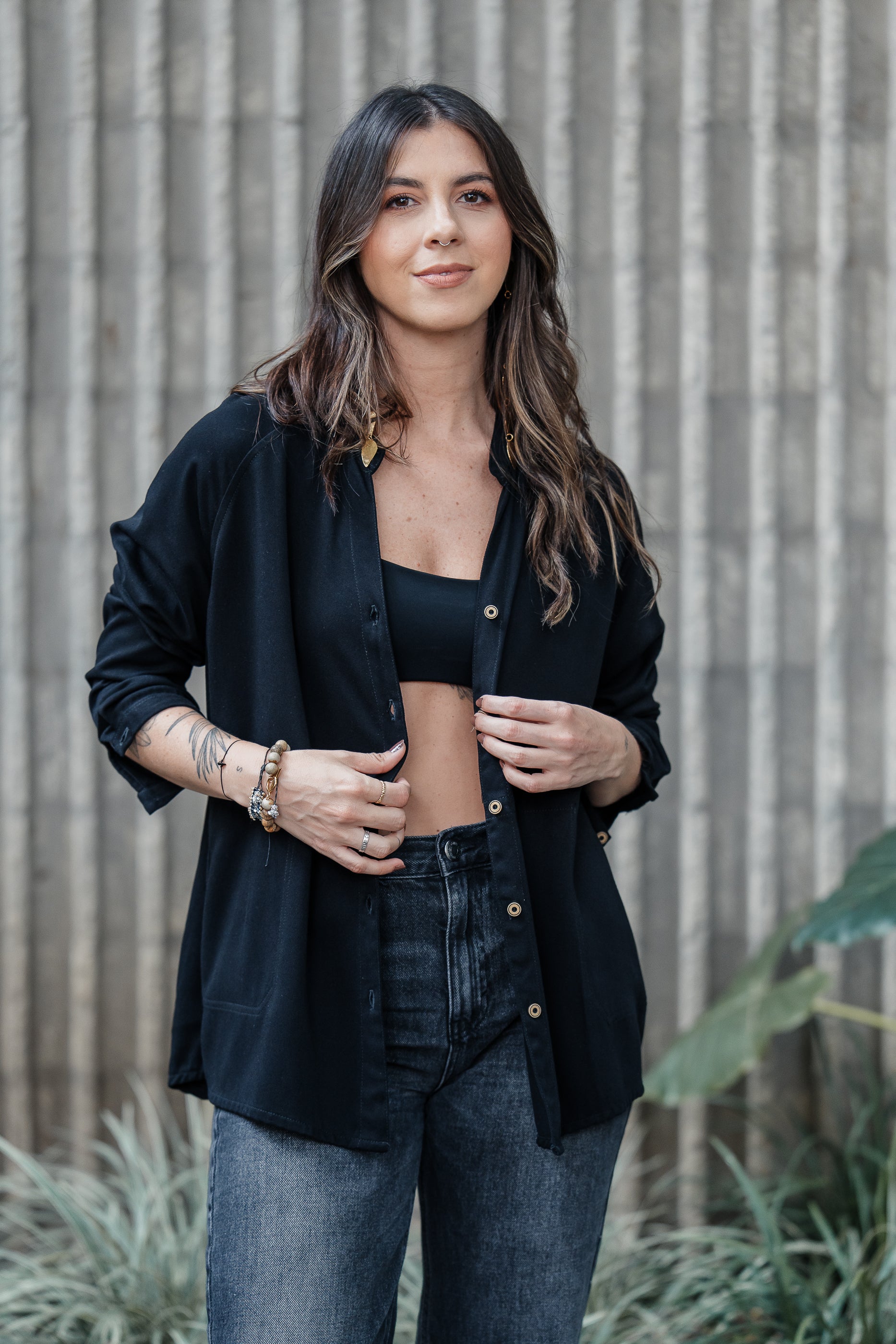 Sobrepuesto / Blusa Lira - Color Negro