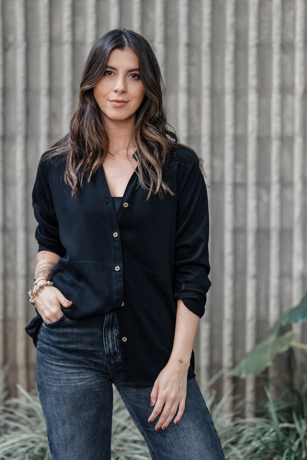 Sobrepuesto / Blusa Lira - Color Negro