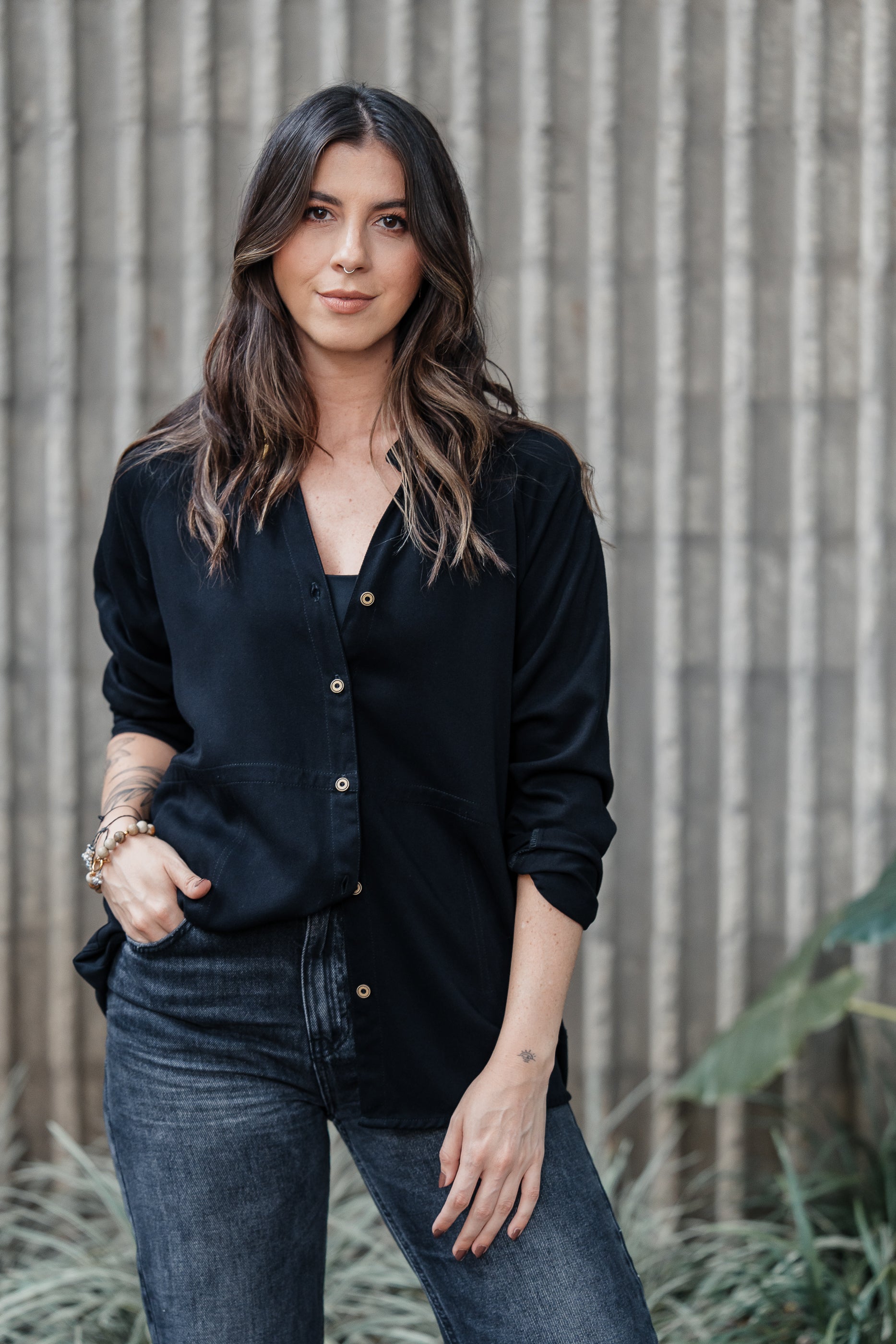 Sobrepuesto / Blusa Lira - Color Negro