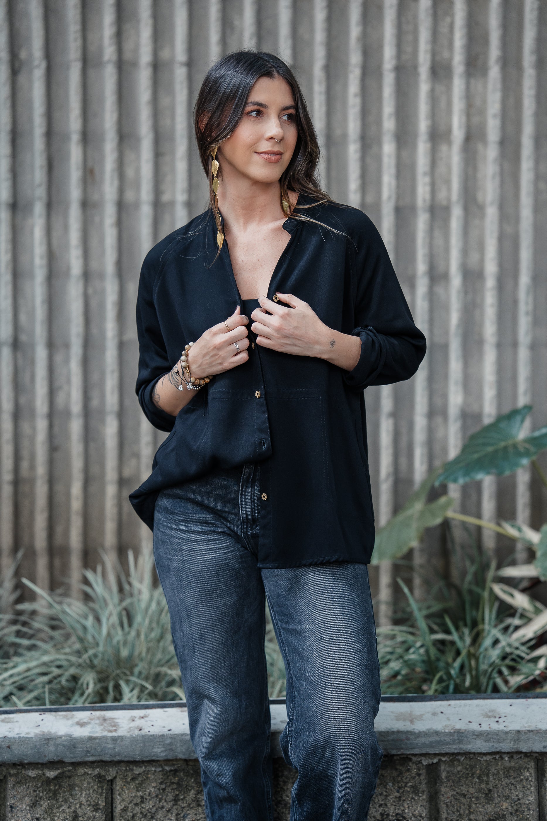 Sobrepuesto / Blusa Lira - Color Negro