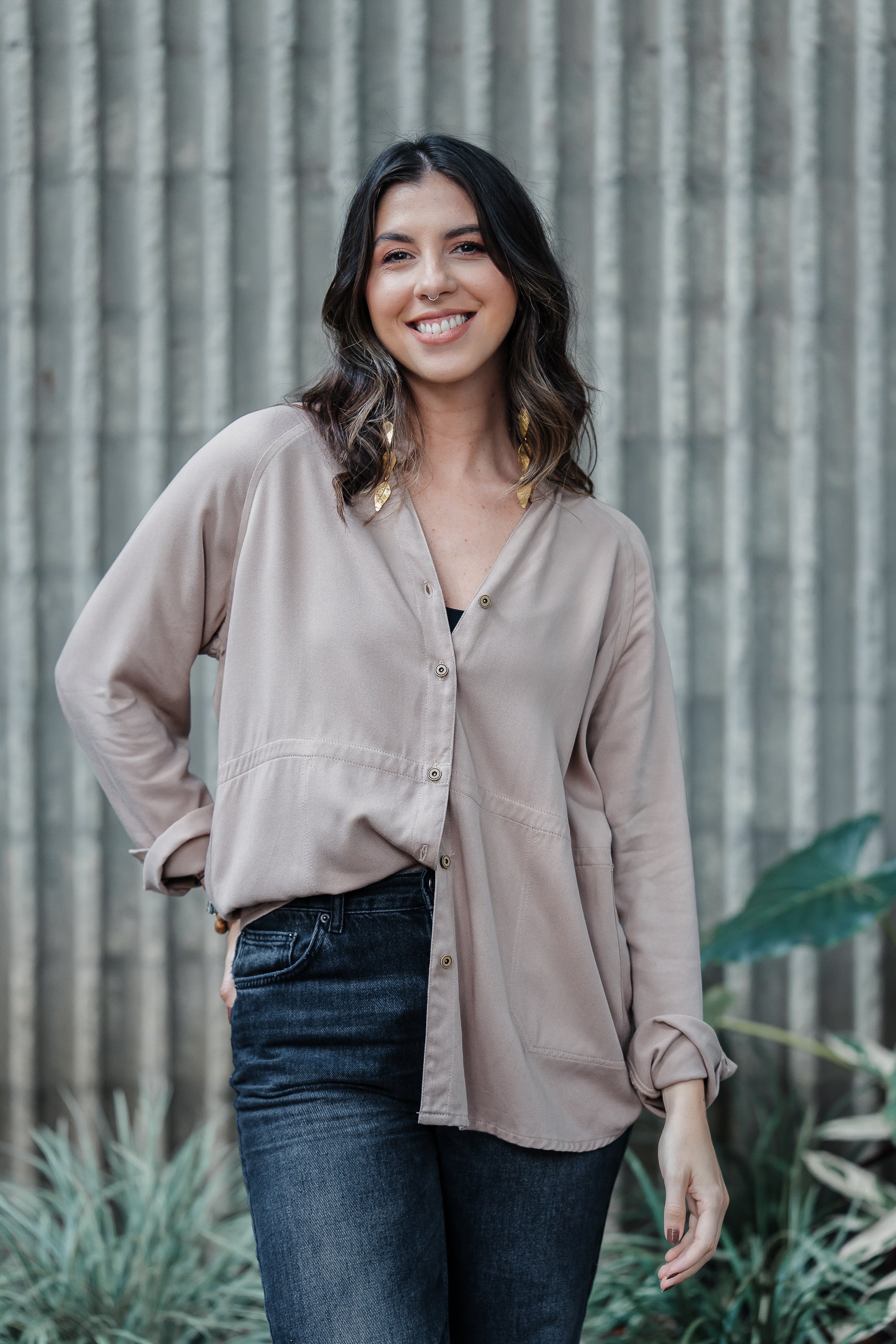 Sobrepuesto / Blusa Lira - Color Caqui