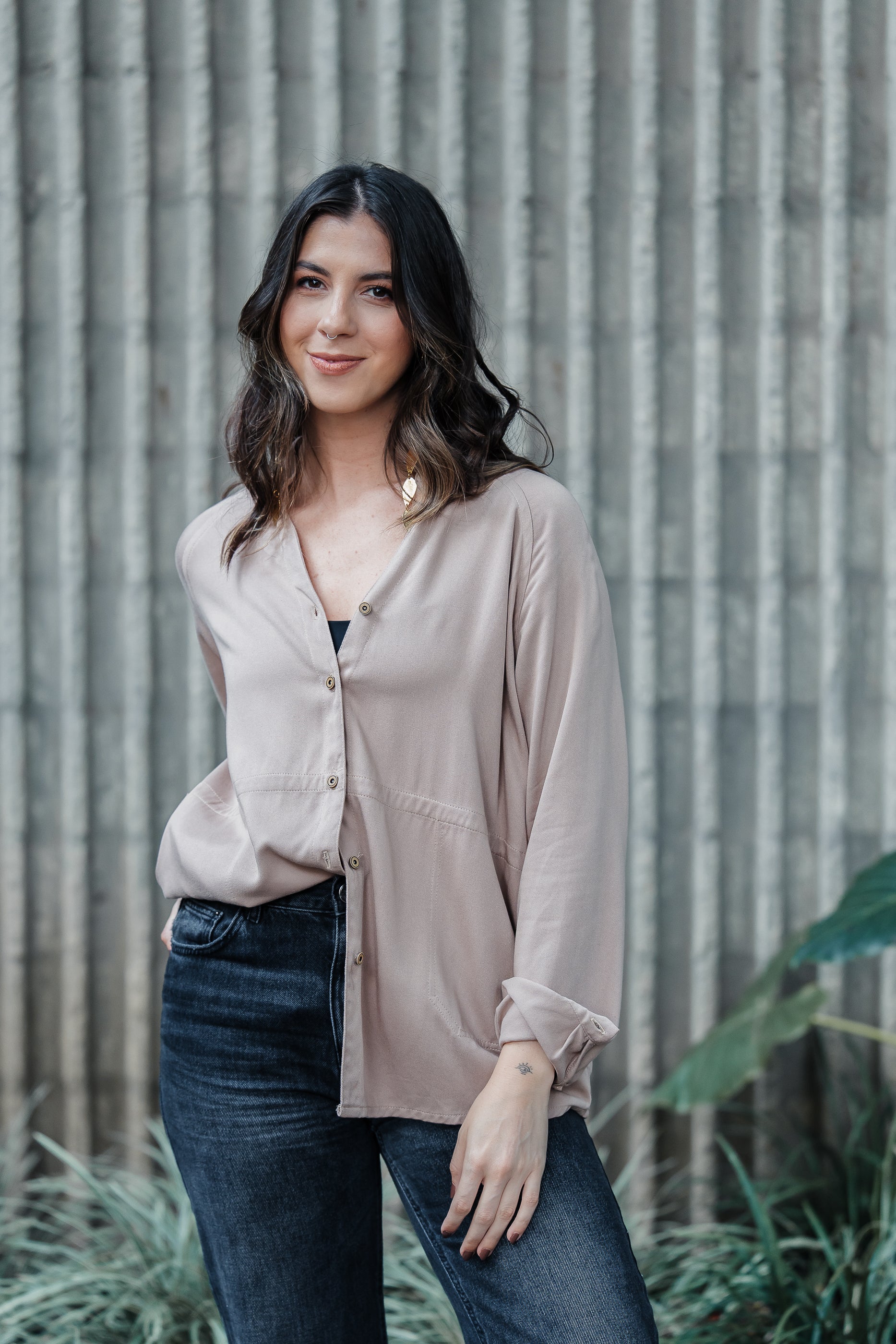 Sobrepuesto / Blusa Lira - Color Caqui