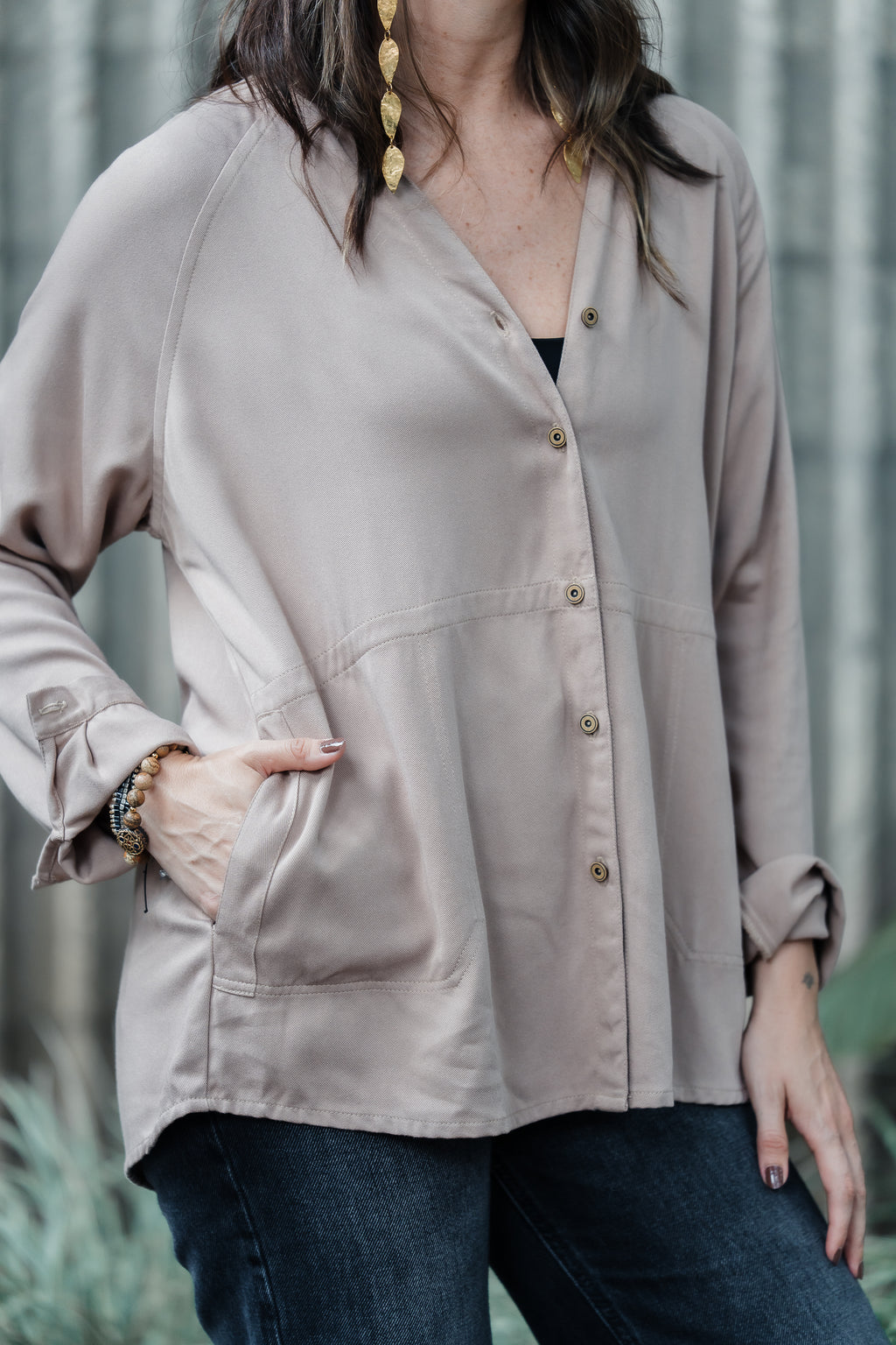 Sobrepuesto / Blusa Lira - Color Caqui