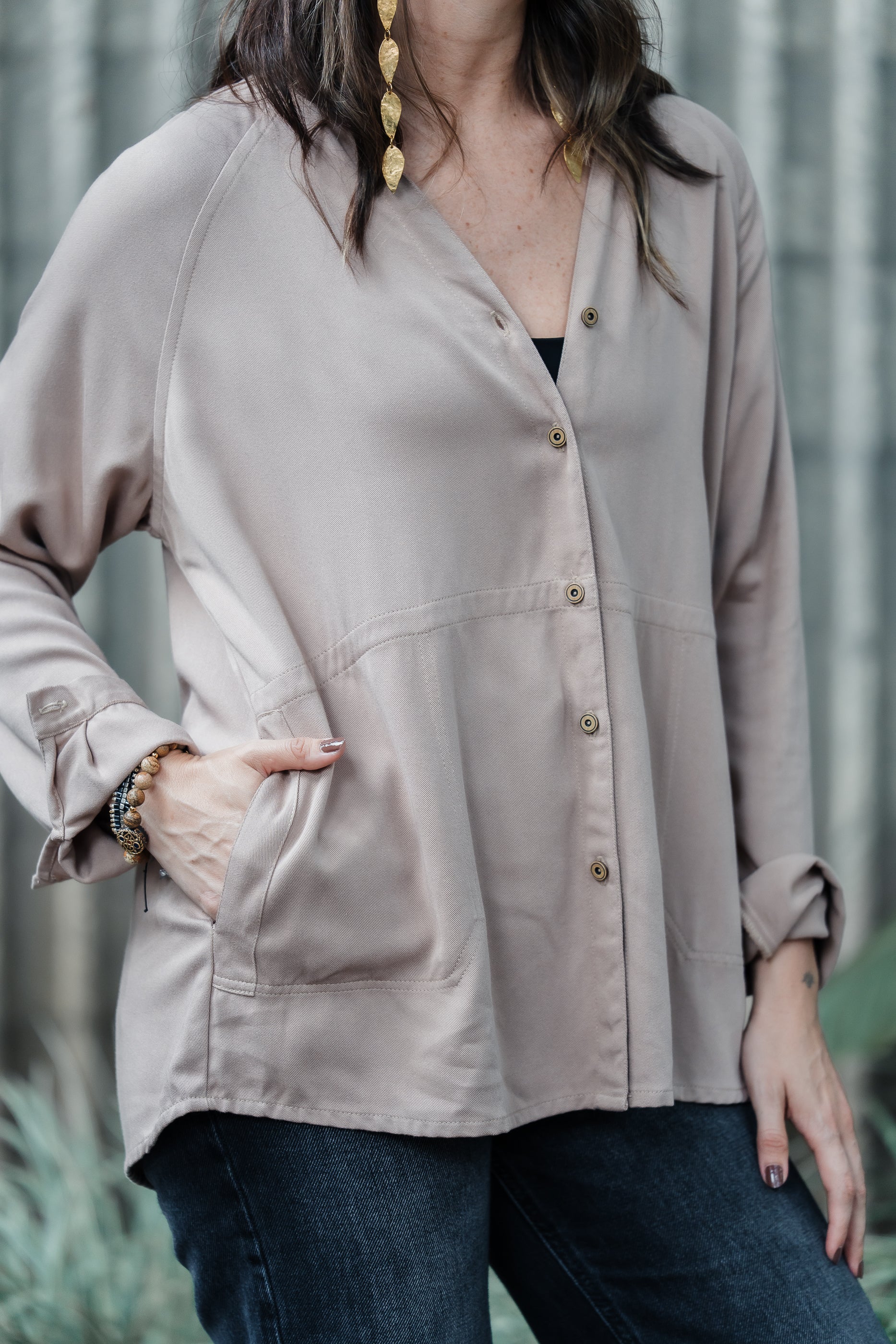 Sobrepuesto / Blusa Lira - Color Caqui