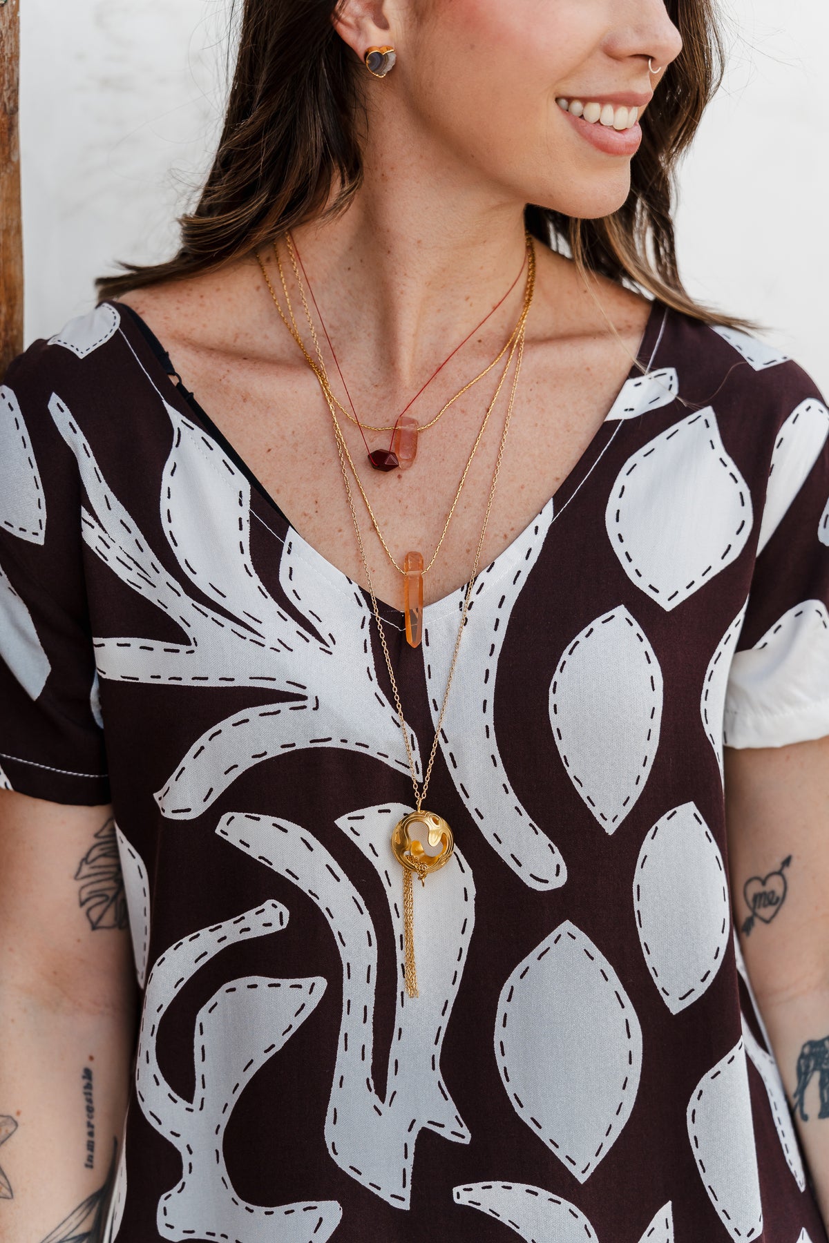 Vestido Alma multi cuello en V o redondo - Amara