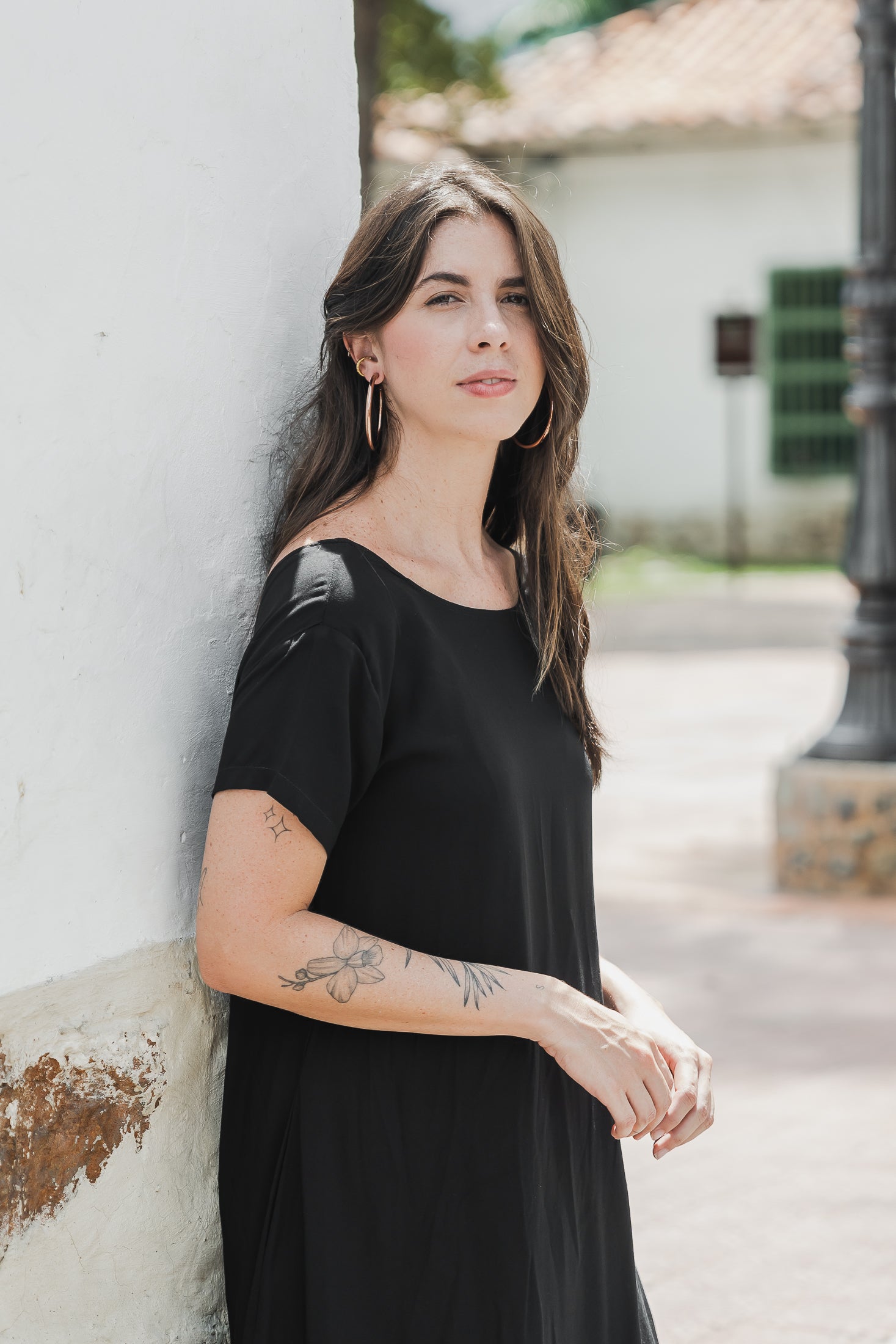 Vestido Alma multi cuello en v o redondo - Negro