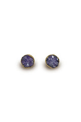 Aretes Drusa de Amatista