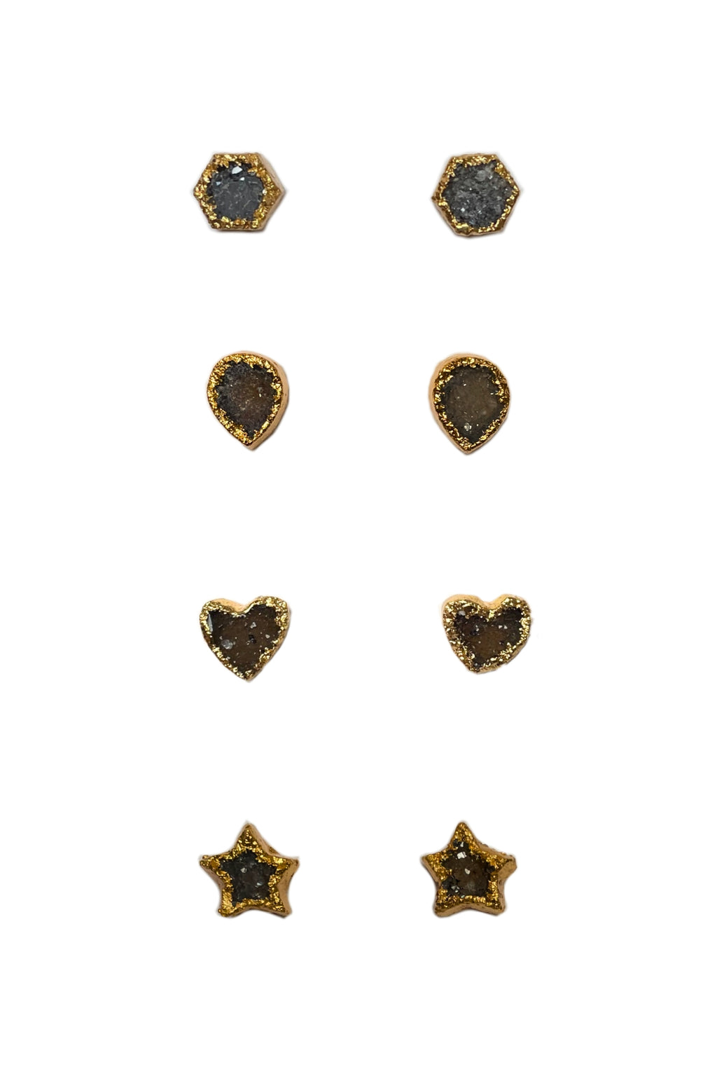 Aretes Drusa de Ágata
