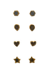 Aretes Drusa de Ágata