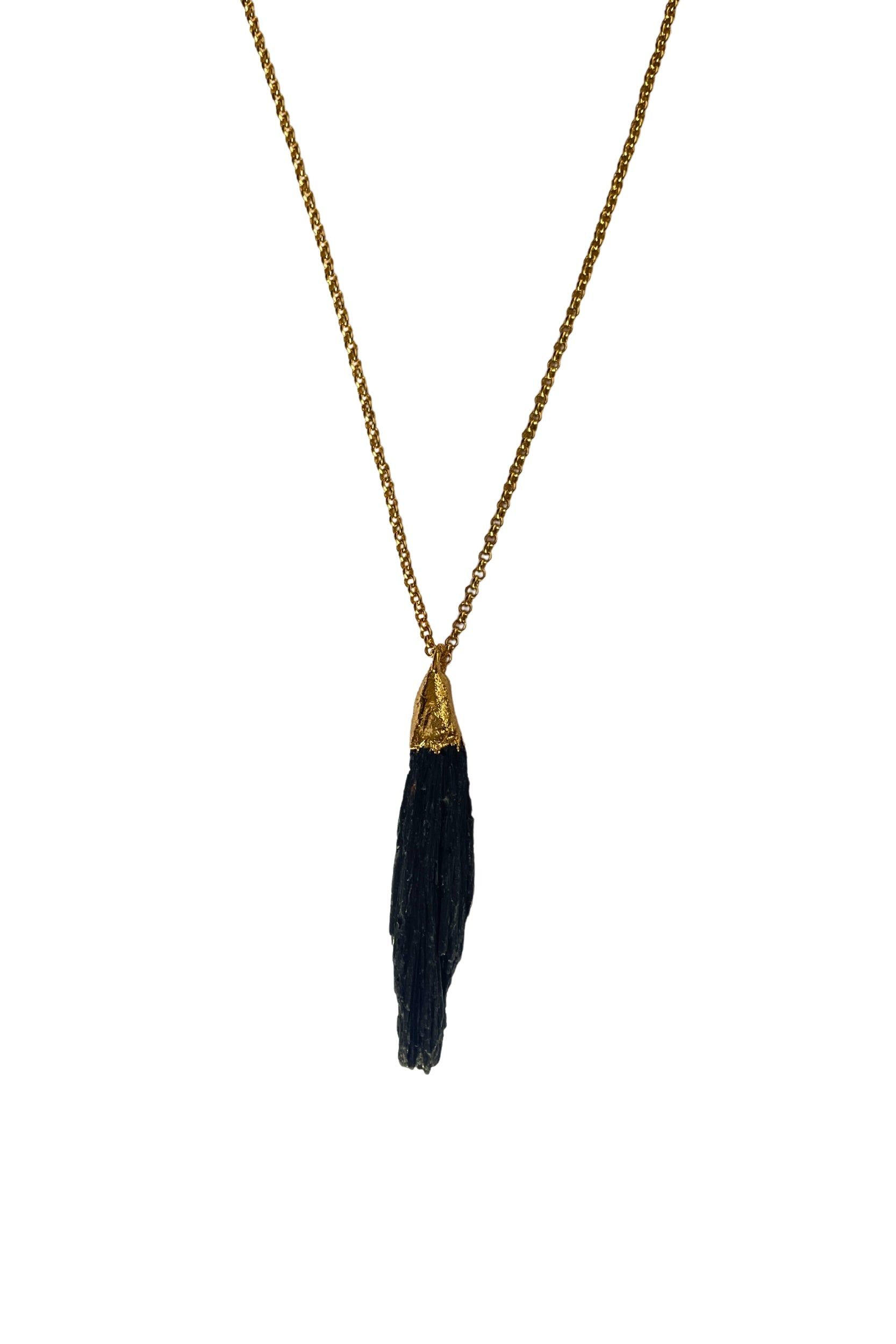 Collar Cianita Negra Imagen secundaria del producto