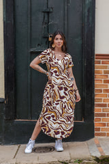 Vestido Alma multi cuello en v o redondo  - Salvaje