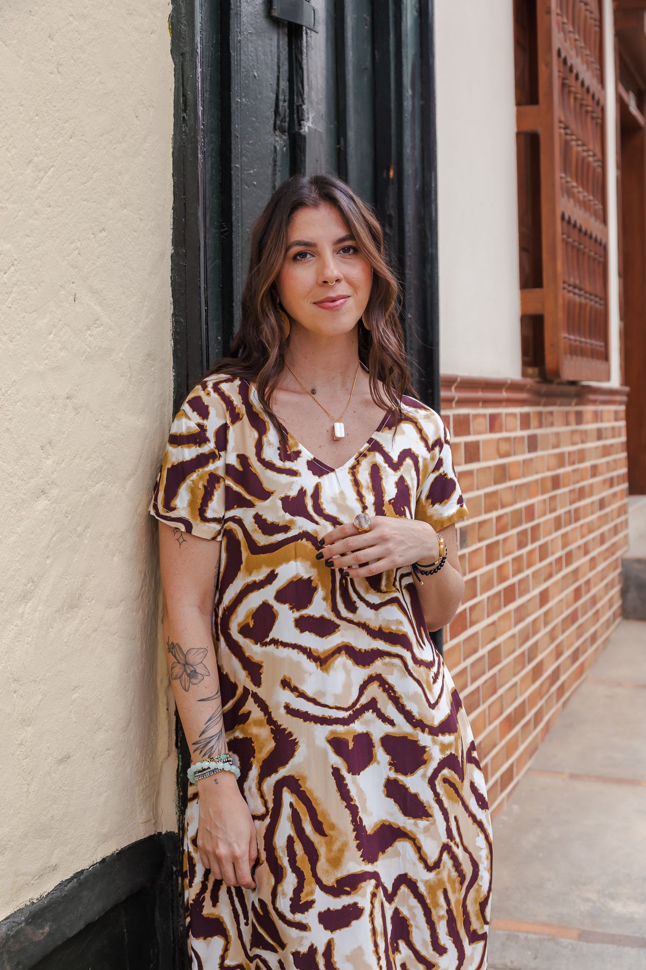 Vestido Alma multi cuello en v o redondo  - Salvaje