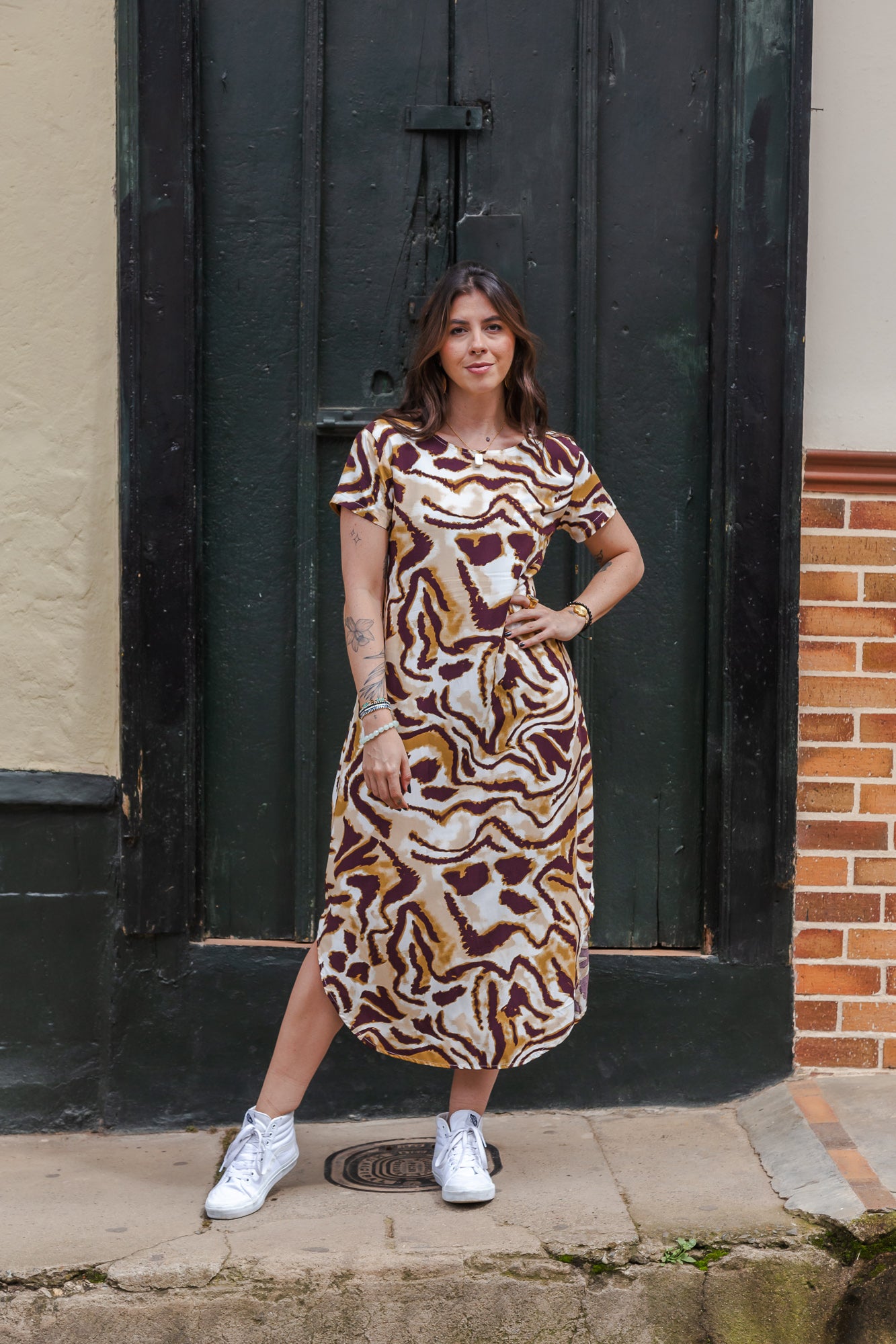 Vestido Alma multi cuello en v o redondo  - Salvaje