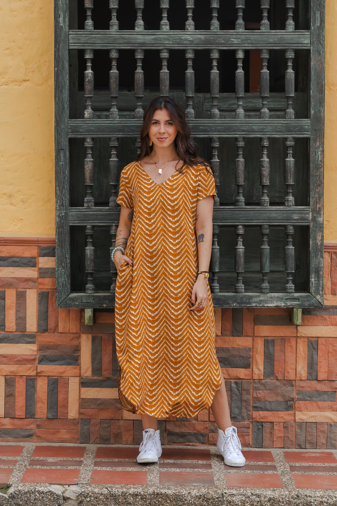 Vestido Alma multi cuello en v o redondo  - Etnia
