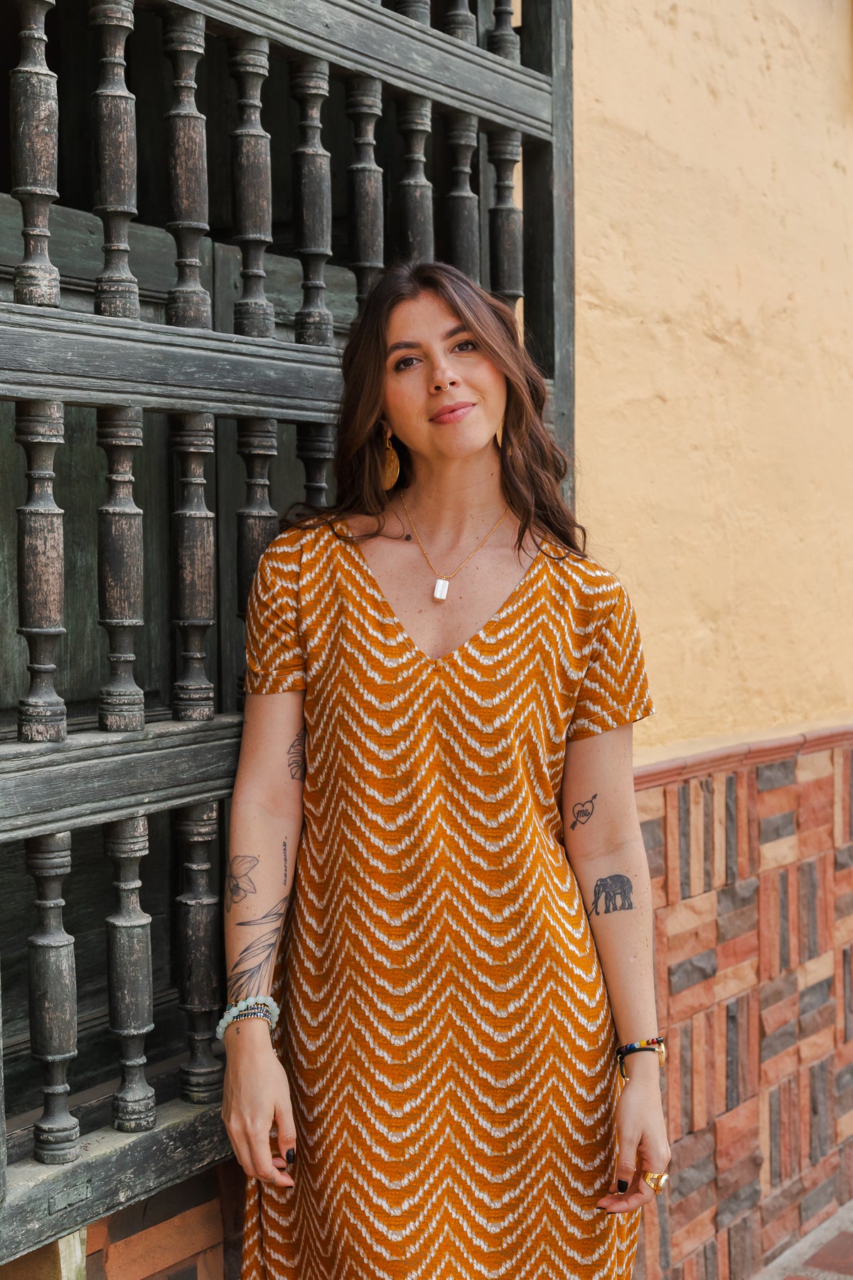 Vestido Alma multi cuello en v o redondo  - Etnia