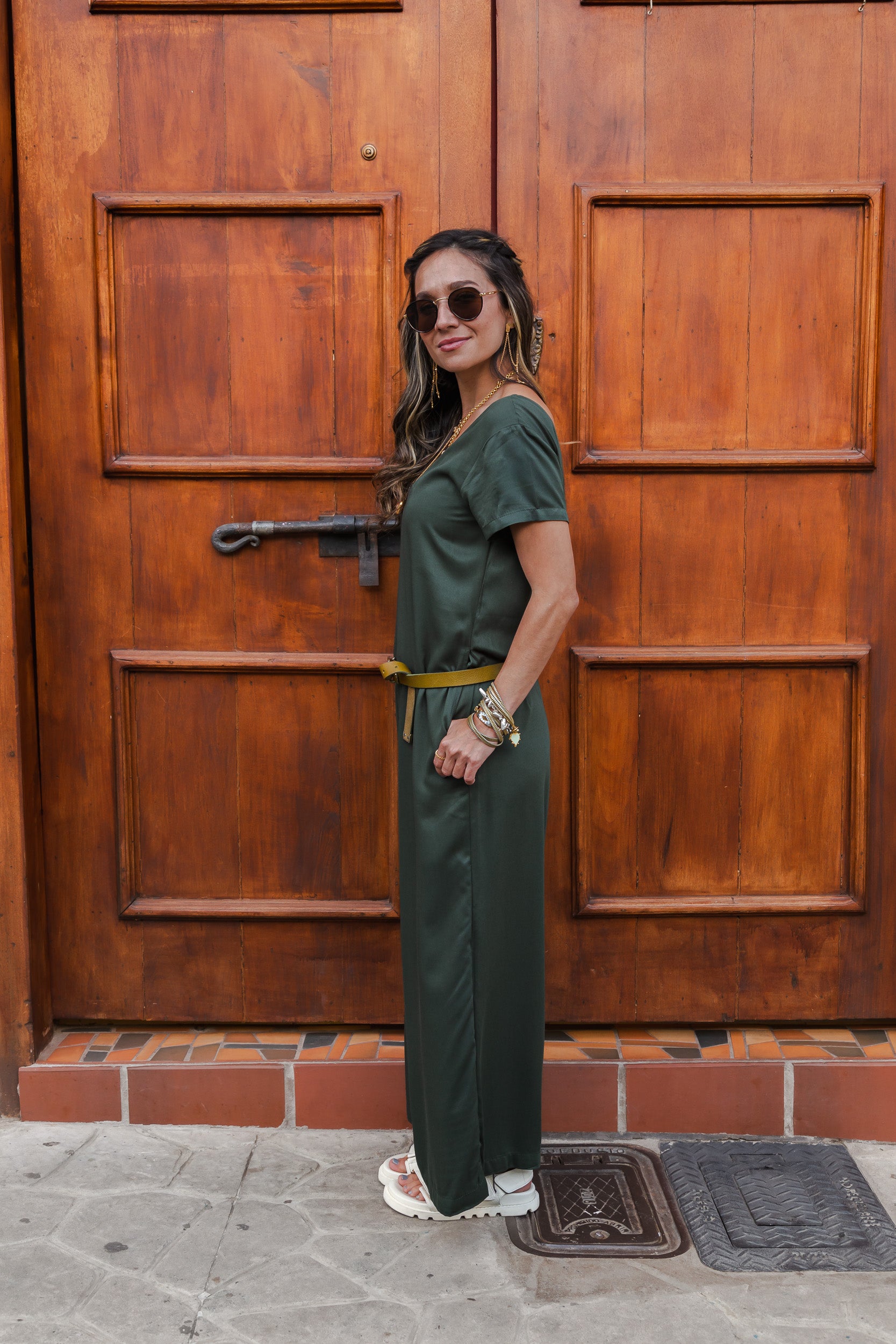 Enterizo Alma con mangas - Verde Militar