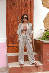 Set Anastacia Blusa manga corta más Pantalón enresortado - Miró