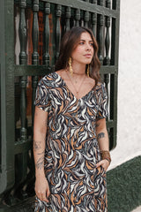 Vestido Alma cuello en v o redondo  - Raices Tierra
