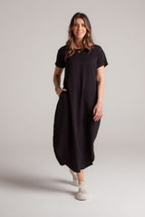 Vestido Alma multi cuello en v o redondo - Negro