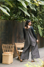 Overall Étnica corduroy sin mangas - Gris Plutón