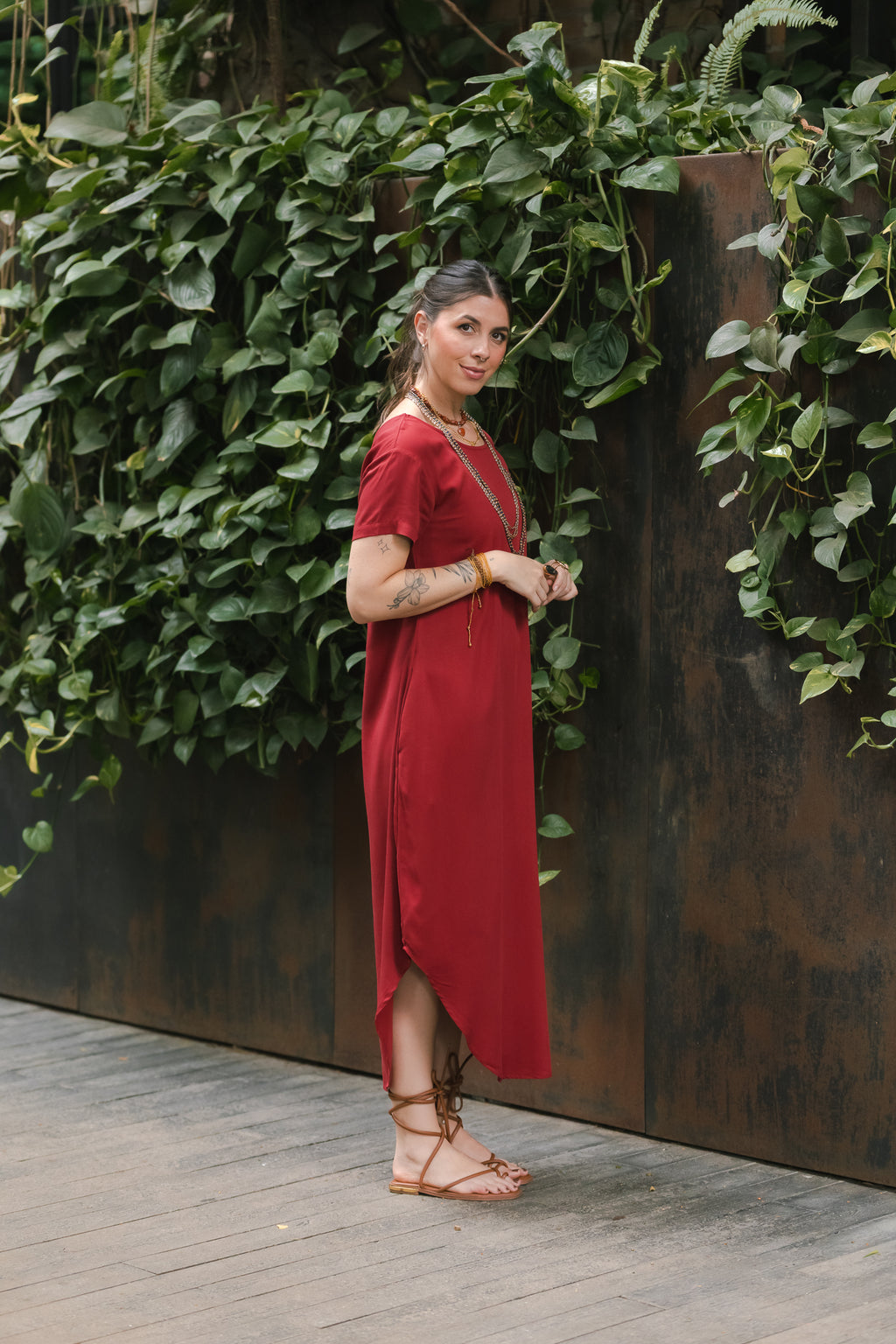 Vestido Alma Multiproposito - Cereza