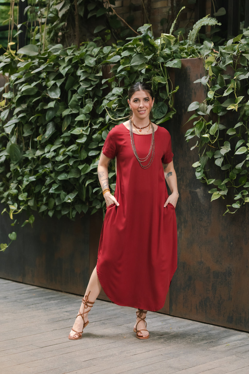 Vestido Alma Multiproposito - Cereza