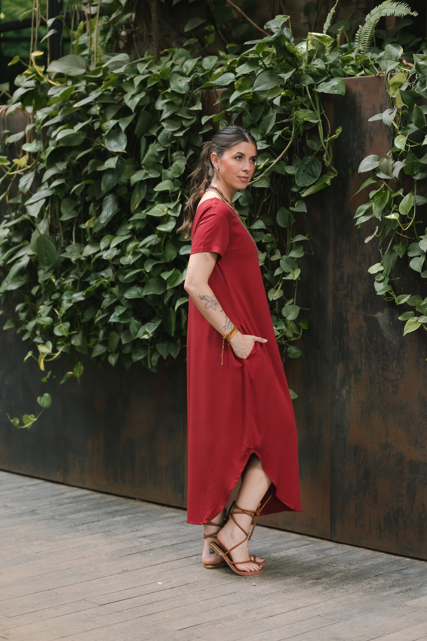 Vestido Alma Multiproposito - Cereza