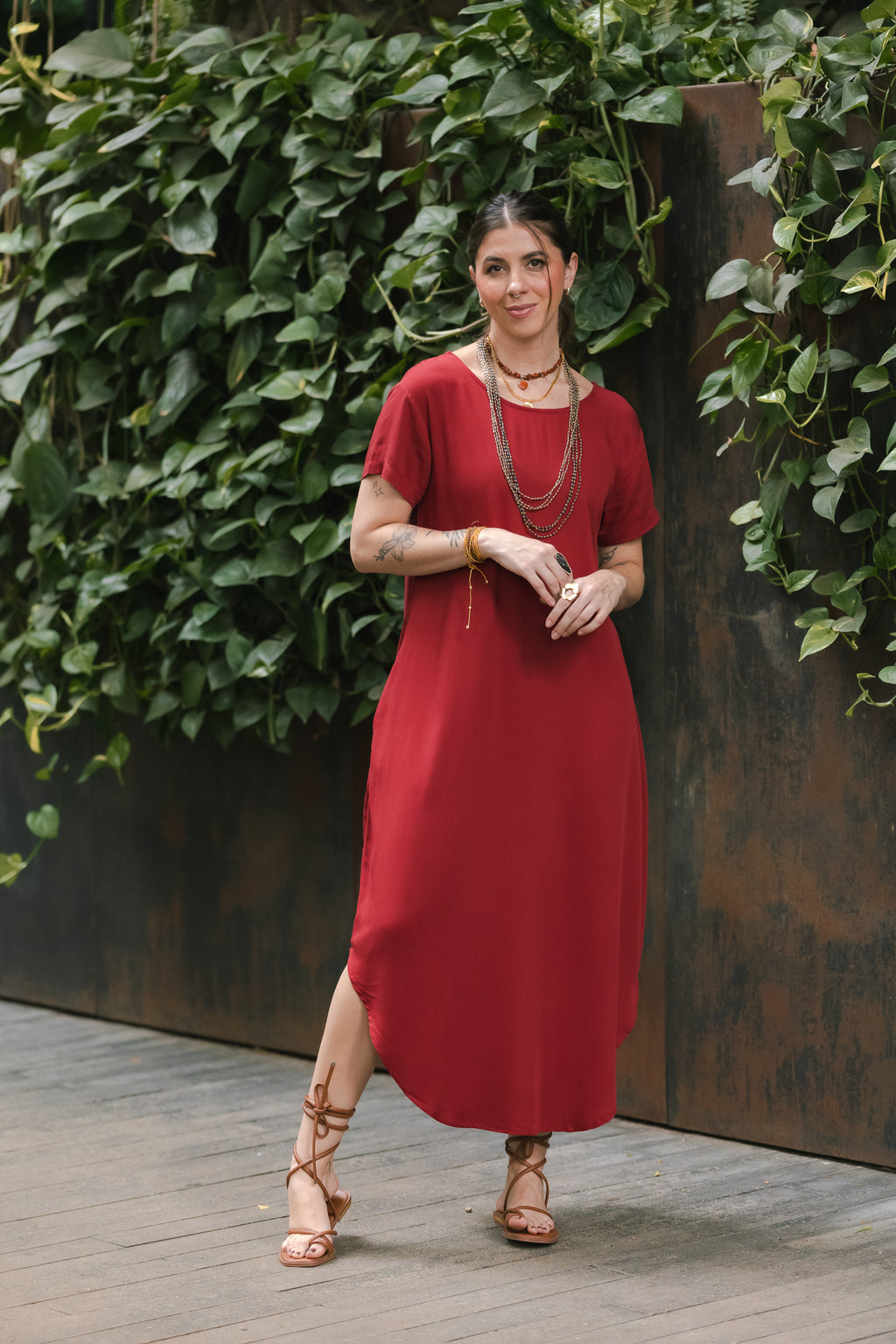 Vestido Alma Multiproposito - Cereza