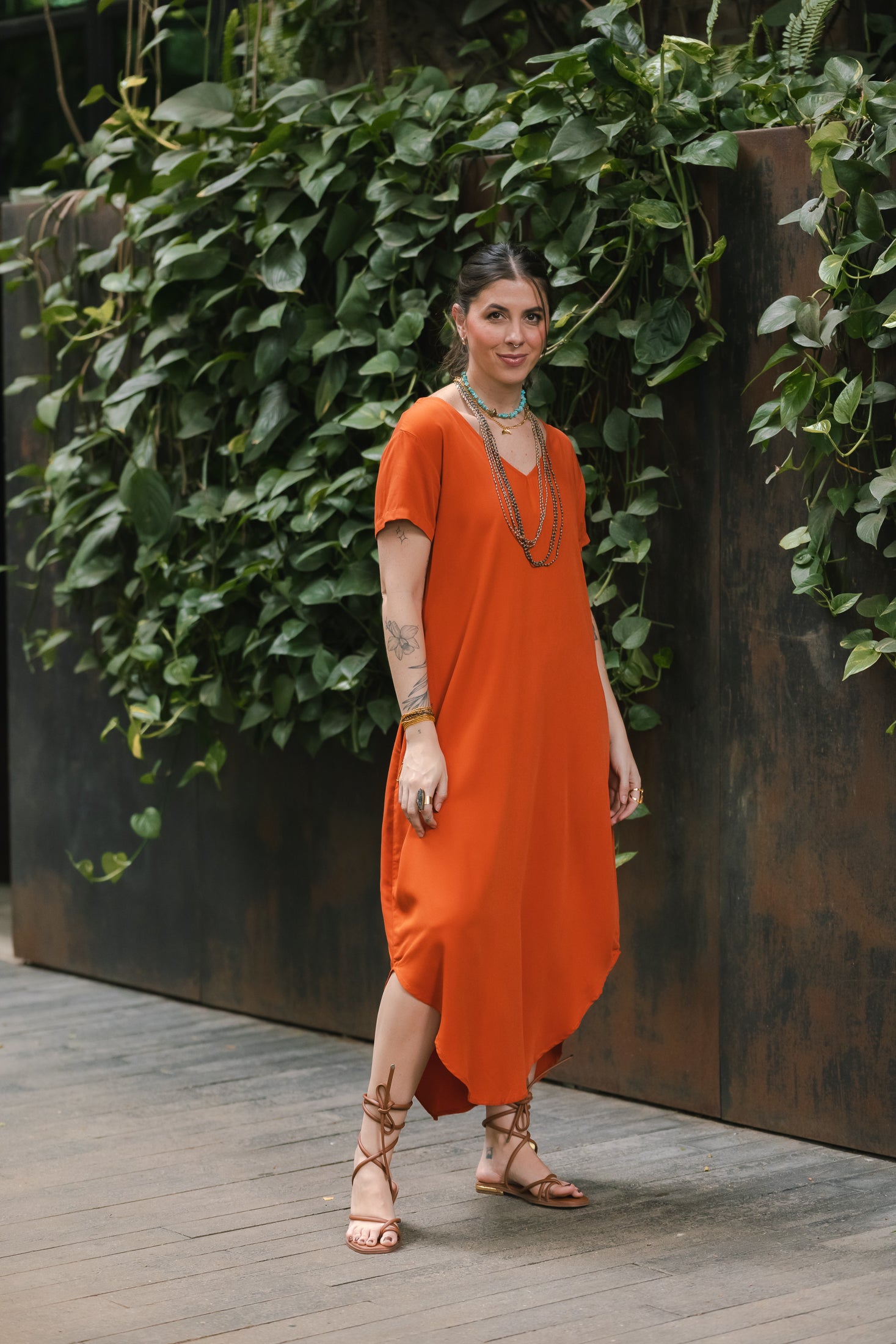 Vestido Alma Multiproposito - Zanahoria