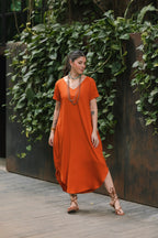 Vestido Alma Multiproposito - Zanahoria