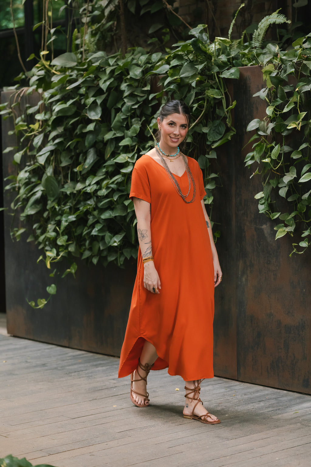 Vestido Alma Multiproposito - Zanahoria