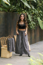 Pantalón corduroy malibú - Gris Plutón