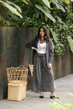 Pantalón corduroy malibú - Gris Plutón