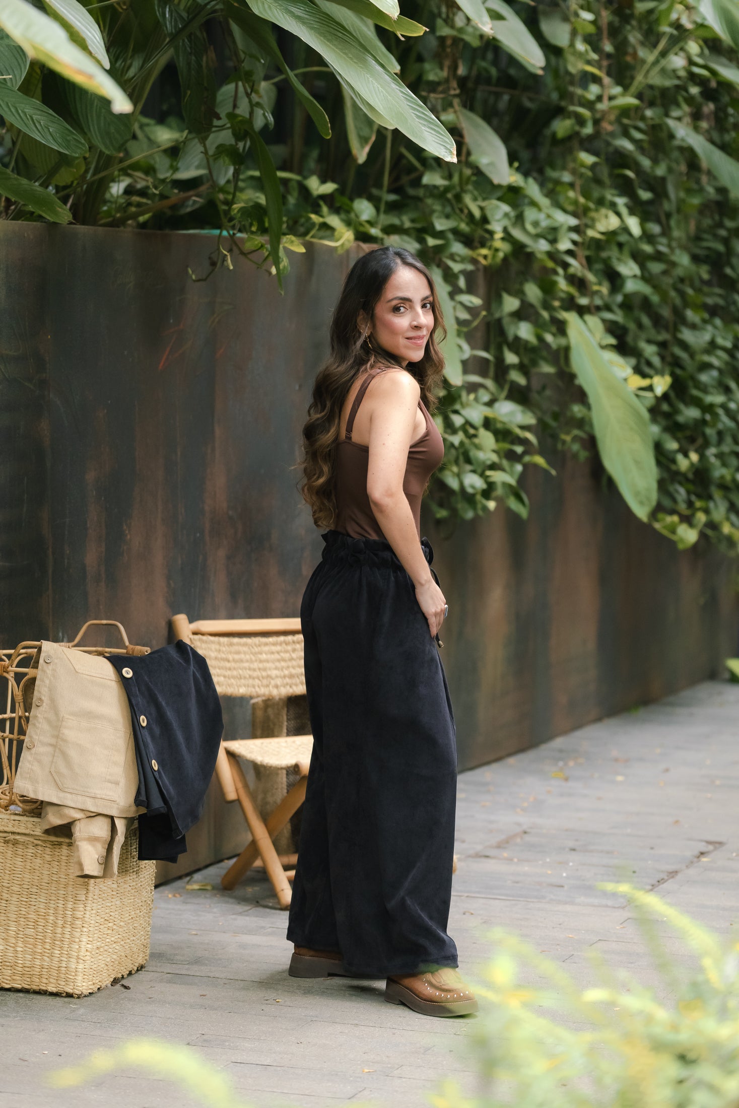 Pantalón corduroy malibú - Negro