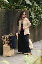 Chaqueta clara corduroy Oversize - Mantequilla