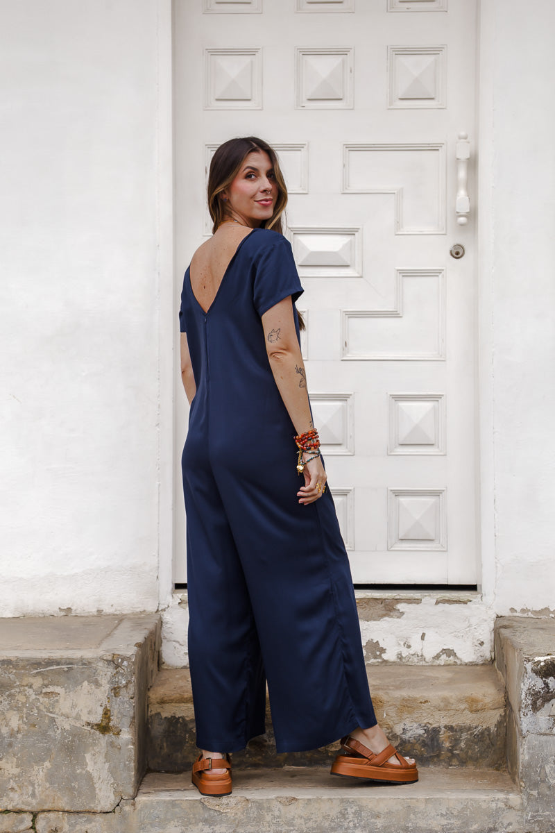 COMBO! Vestido Alma Negro + Enterizo Alma Azul Oscuro