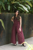 Overall Étnica corduroy sin mangas - Uva
