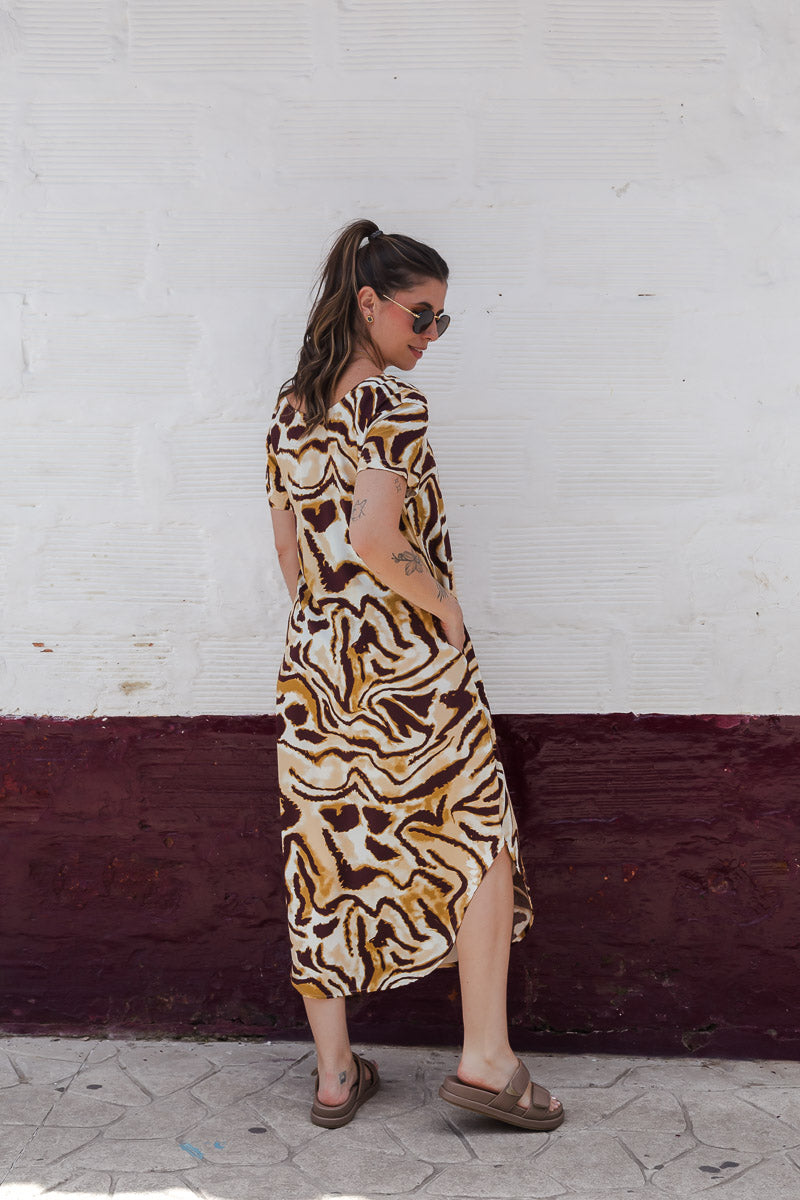 Vestido Alma multi cuello en v o redondo  - Salvaje