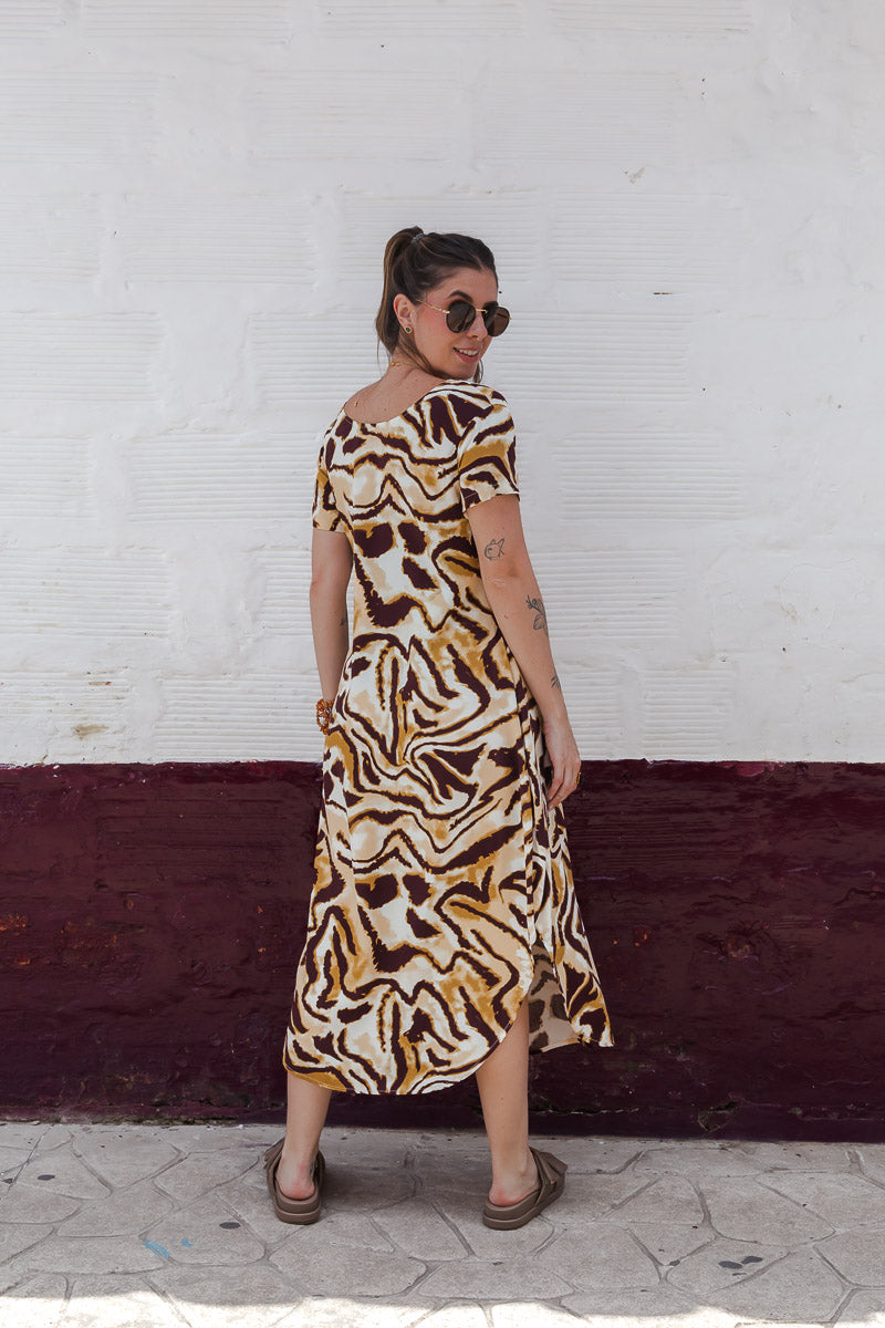 Vestido Alma multi cuello en v o redondo  - Salvaje