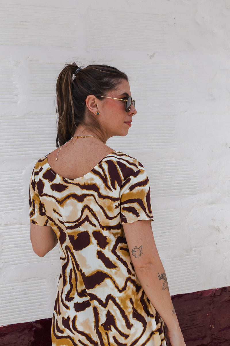 Vestido Alma multi cuello en v o redondo  - Salvaje