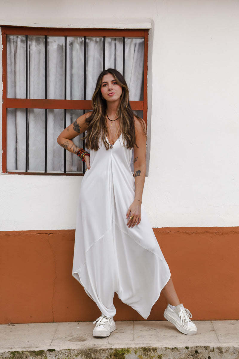 Enterizo Málaga ALADINO sin mangas - Blanco Hueso