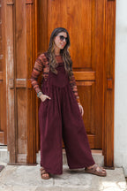 Overall Étnica corduroy sin mangas - Uva