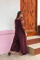 Overall Étnica corduroy sin mangas - Uva