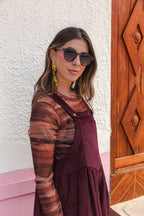 Overall Étnica corduroy sin mangas - Uva
