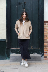 Chaqueta clara corduroy Oversize - Mantequilla