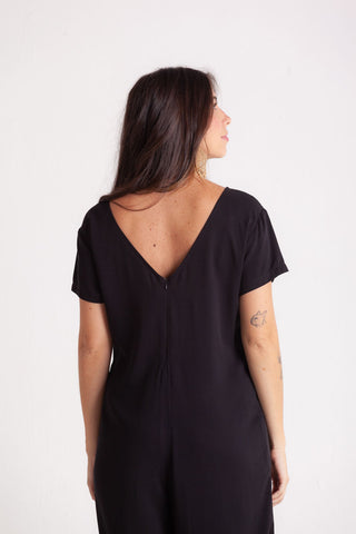 Enterizo Alma con mangas - Negro